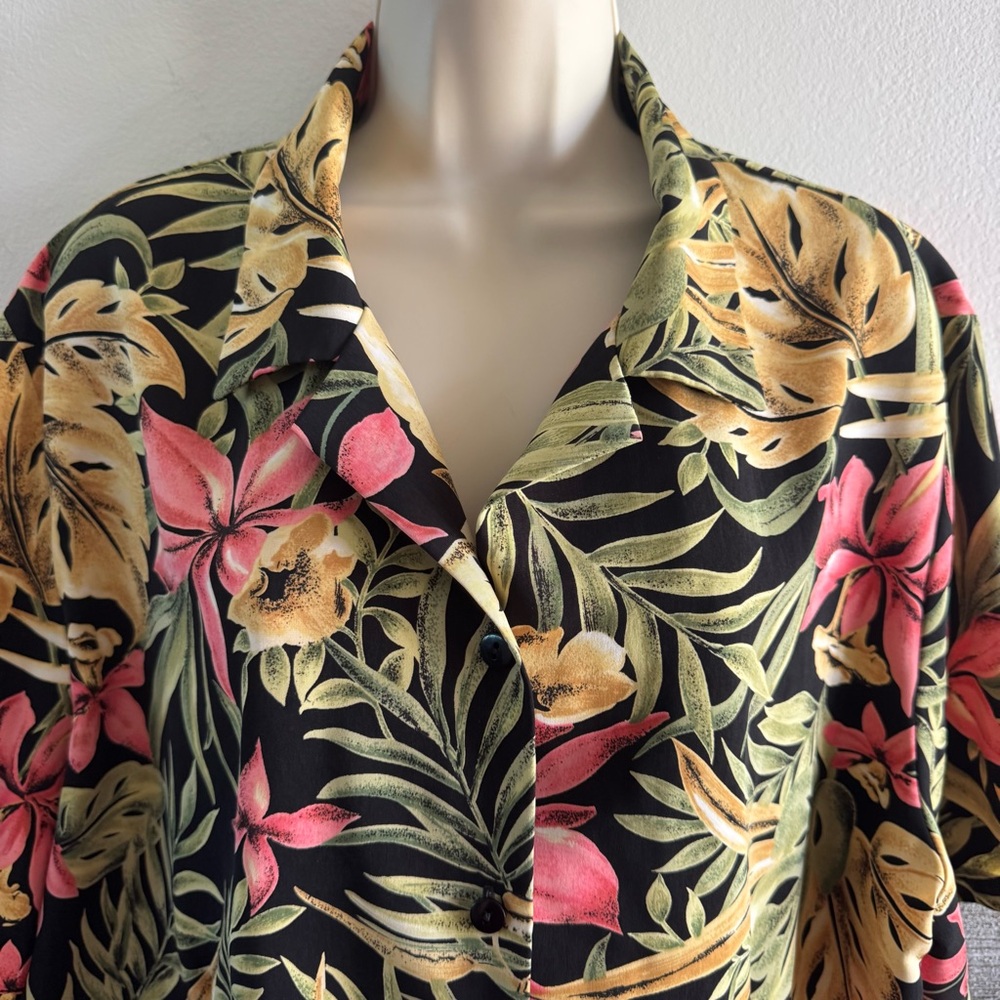90s Pendleton Womens 20W Hawaiian Camp Collar Short Sleeve Button Shirt USA (P1) - Picture 2 of 7
